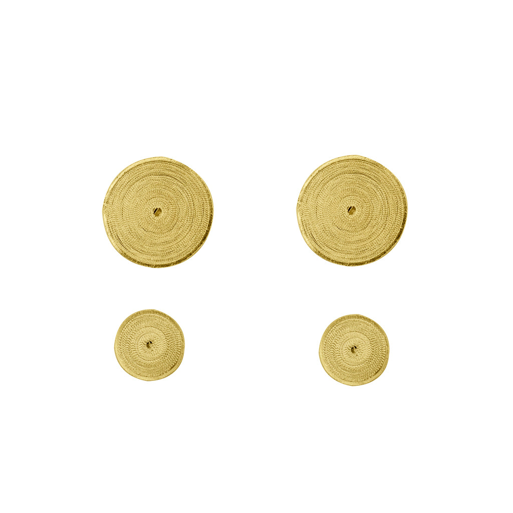 OH Voila Round Cosmos Earrings Gold