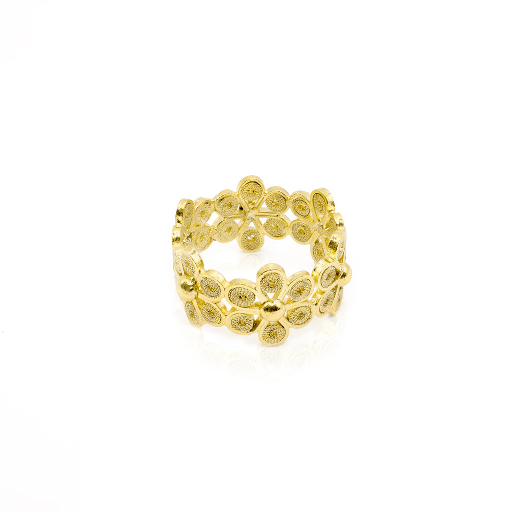 Gold Vermeil DAISY RING OH VOILA JEWELRY