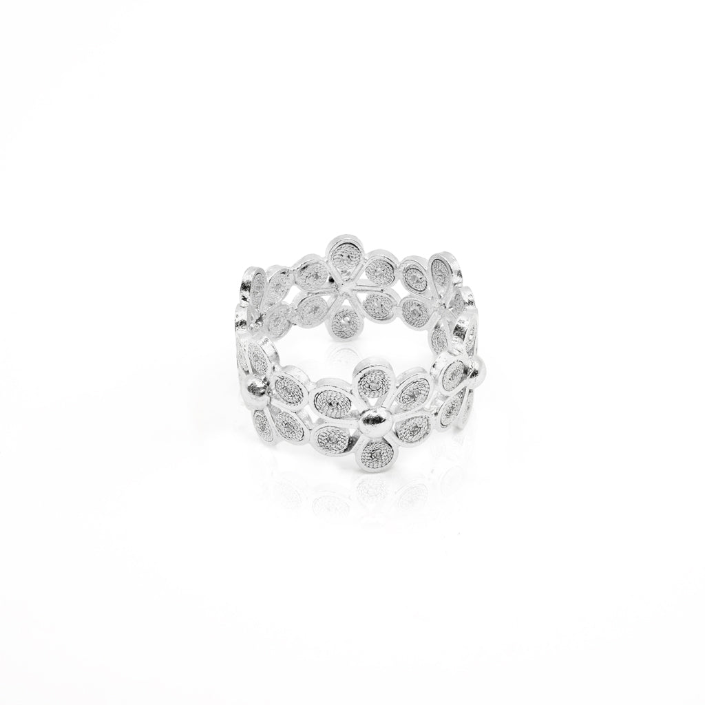 950 Silver DAISY RING OH VOILA JEWELRY