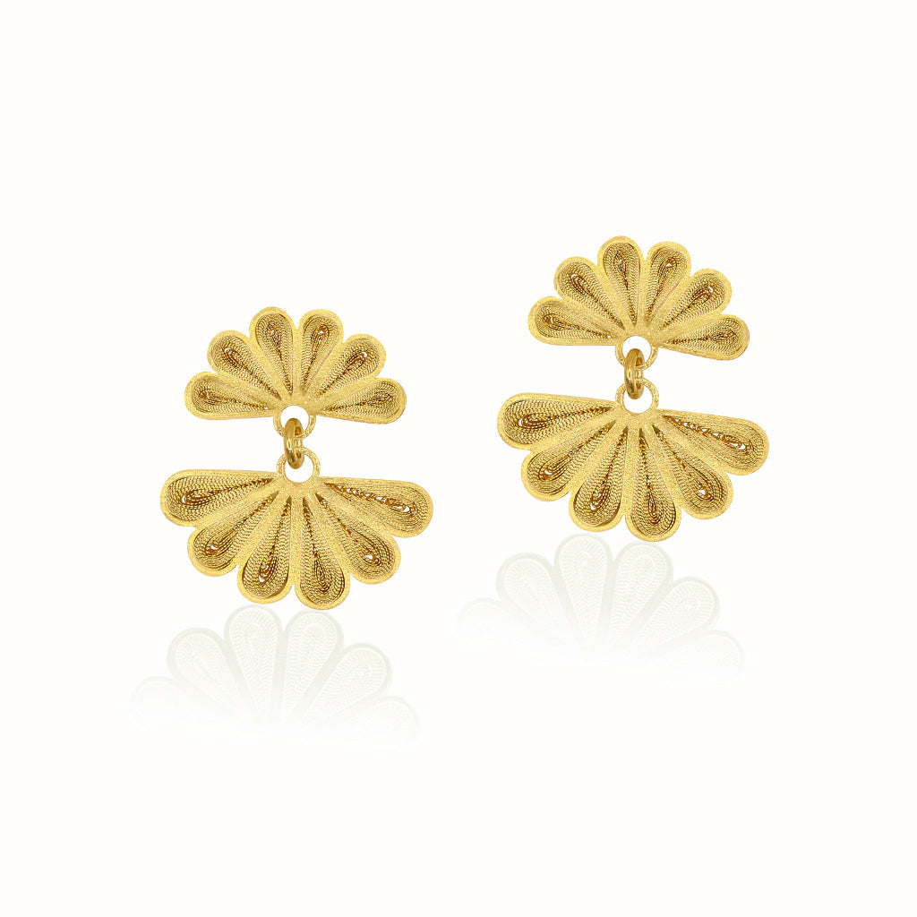 OH Voila Lotus Earrings 14K Gold