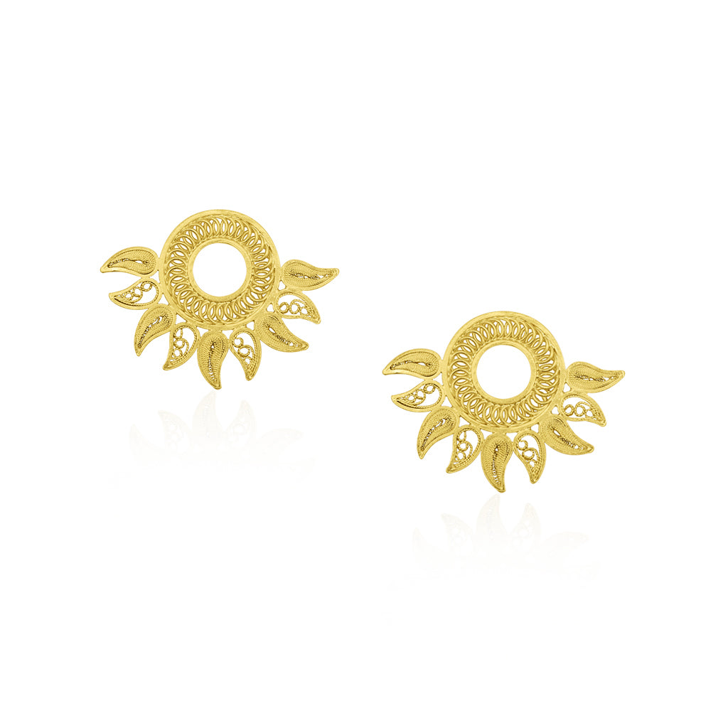 OH Voila Sunflower earrings Gold