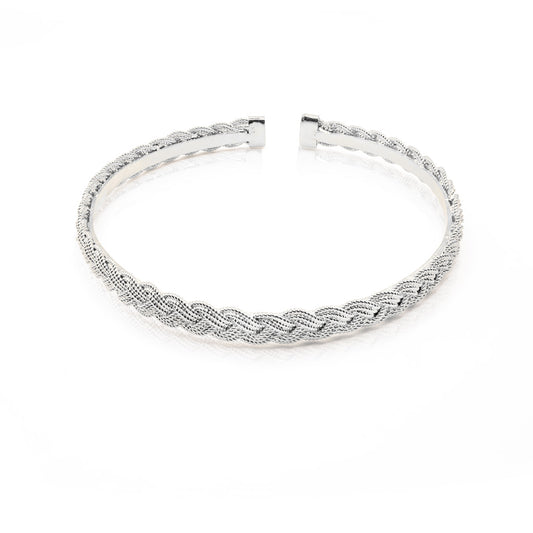 OH VOILA Braided Bracelet Silver