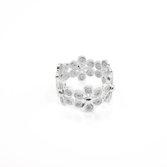 950 Silver DAISY RING OH VOILA JEWELRY
