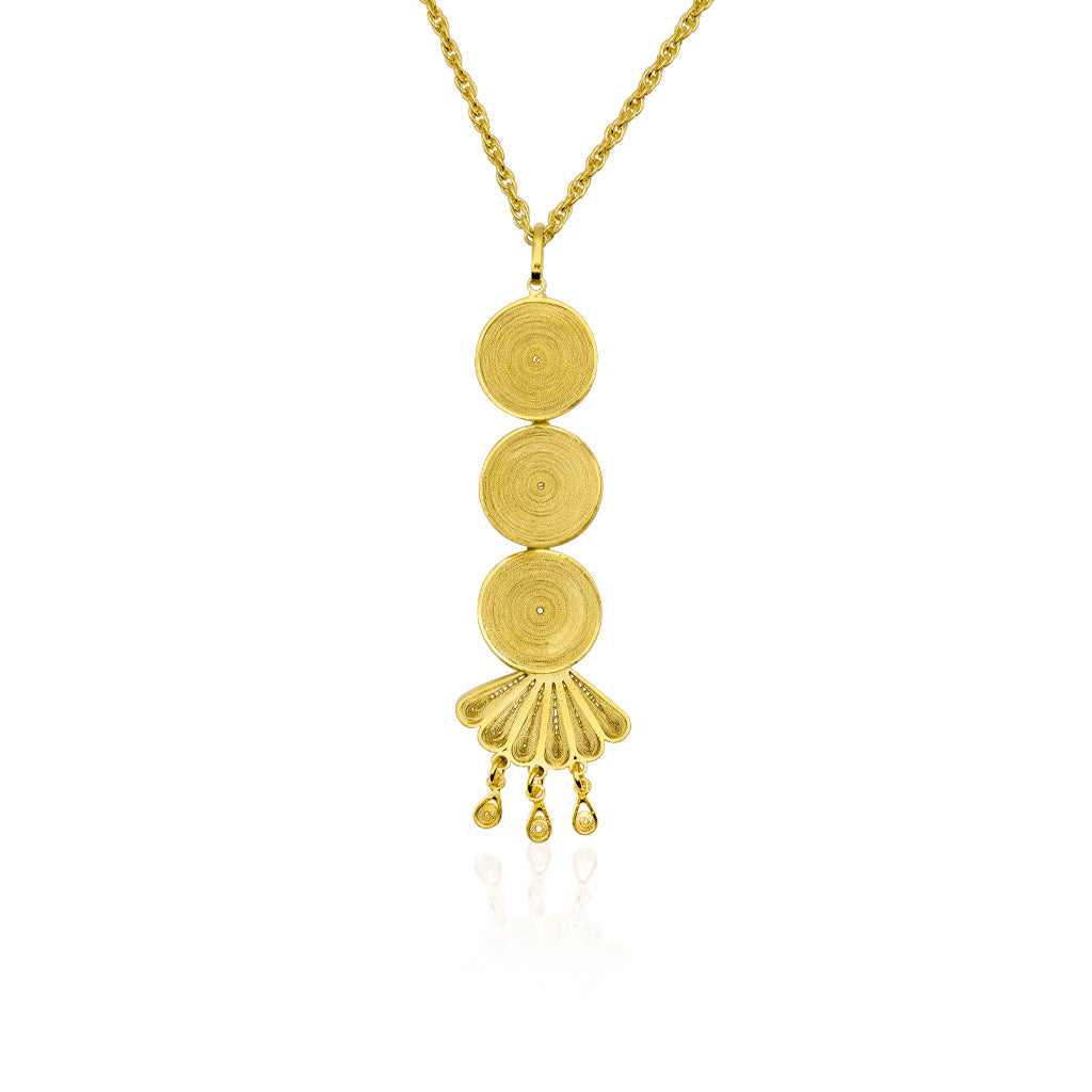 OH Voila Lotus Necklace in Gold
